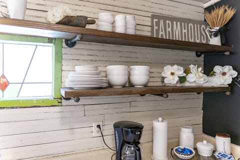 All dishes, cups and utensils provided - We now have a Keurig (coffee provided)!