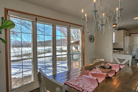 Dinner with a view!  Enjoy dinner for 6 at the beautiful dining room table.