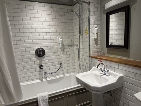 Double Room In Annex | Bathroom | Hair dryer, towels