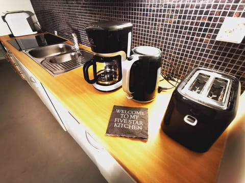 Apartment | Private kitchen | Fridge, microwave, oven, stovetop