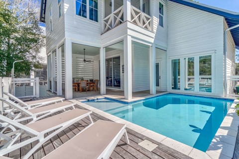 Spacious outdoor oasis with private pool