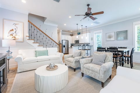 Open Concept Living, Dining, and Kitchen Areas