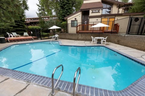 The complex pool is open during the summer months (May - September)