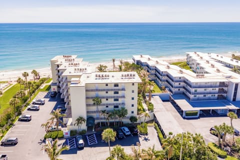 Located directly on the ocean.  Condo on the top floor, corner unit.