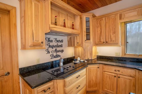 Kitchen with Flat Surface Cooktop