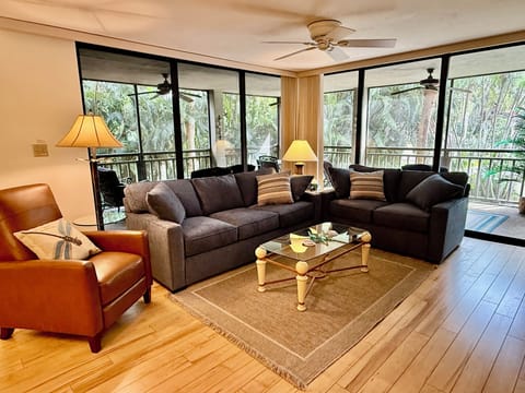 Enjoy the Palm Fronds on our new sofas!