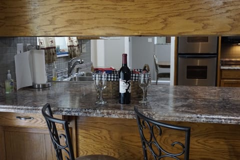 Breakfast bar  in kitchen dining