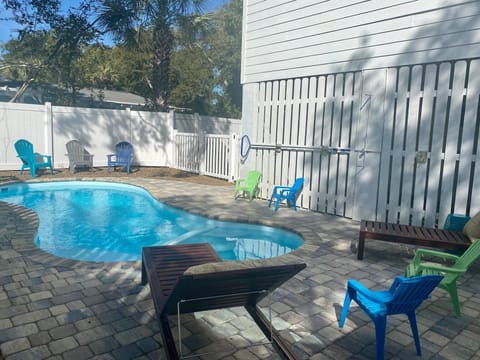 Private heated pool and spa (spa side)