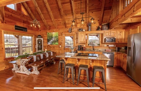 Enjoy time together in the Kitchen and Dining area