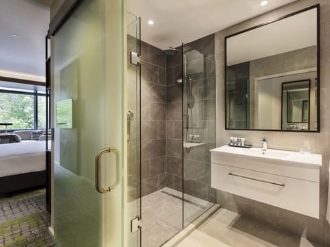 Individually decorated, individually furnished, desk, laptop workspace