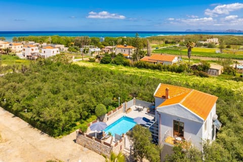 Aerial view of villa