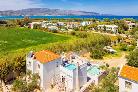 Aerial view of villa