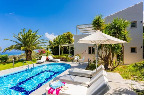 Beautiful villa with private pool, terrace, and garden with sea views