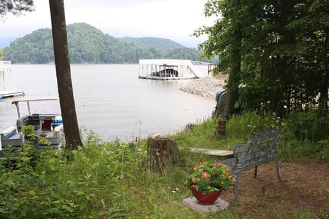 There is a walking path to the lake just minutes from the cabin.