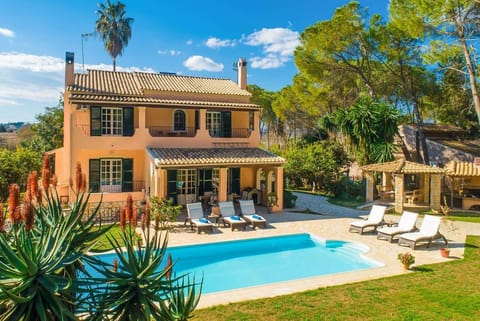 Beautiful villa with private pool, terrace, and lawn