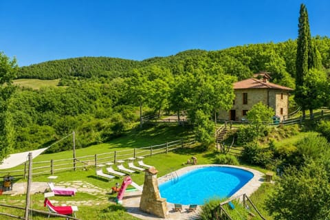 Beautiful villa with private pool, terrace, and garden with countryside views