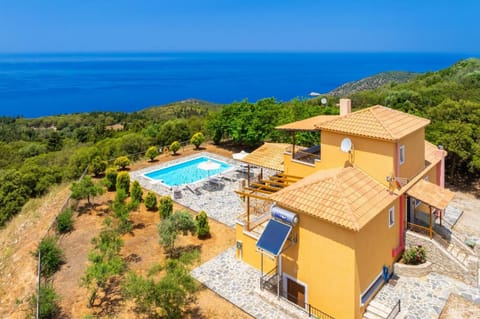 Beautiful villa with private pool and terrace with panoramic sea views