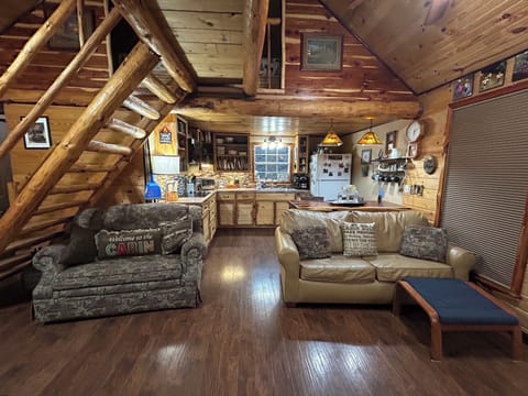 VIEW FROM LIVING ROOM W/ SINGLE & DOUBLE PULL OUTS TO KITCHEN