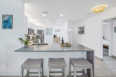 bar stool seating at counter