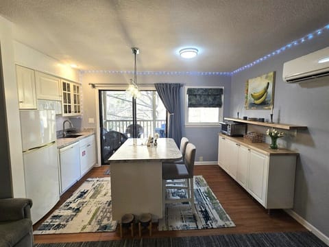 Step into the beautiful, newly renovated kitchenette/dining room perfect for small parties