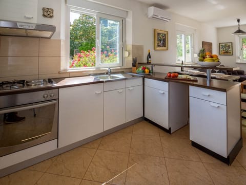 Apartment (Two-Bedroom Apartment with Sea View) | Private kitchen | Fridge