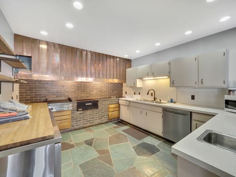 Lower Kitchen with commercial griddle