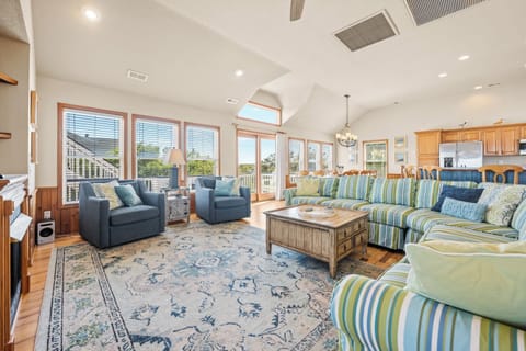 Living Room with Deck Access on Third Level