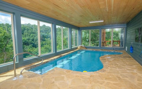 Private Indoor Pool at Big Forest Retreat
