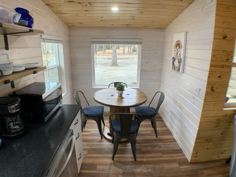 Dining nook seats up to 4.