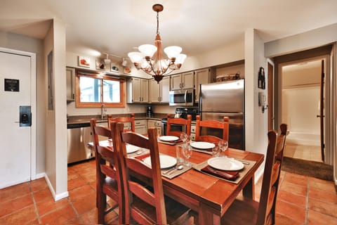 Dining area opens into the kitchen