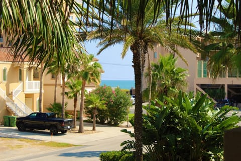 Peekaboo view of beautiful SPI beach