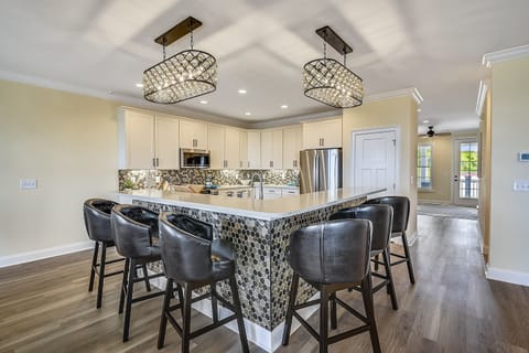 A chefs dream kitchen, fully stocked and loaded.