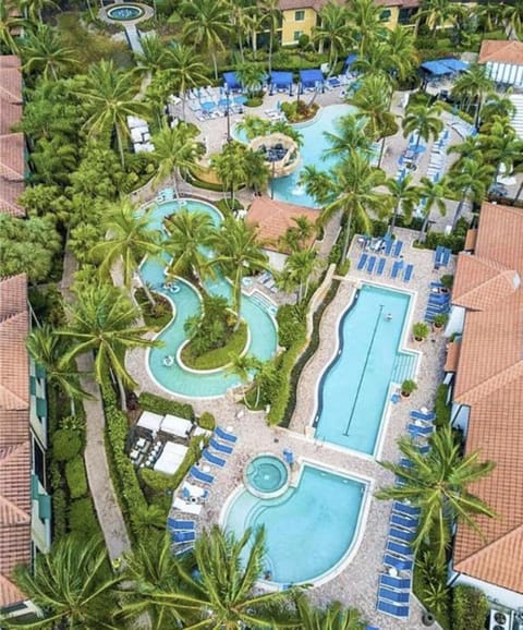 Pools - family pool, lap pool, hot tubs, gym, poolside food & drink service