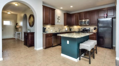 Fully stocked kitchen! Lots of room to cook together or visit with the cook…