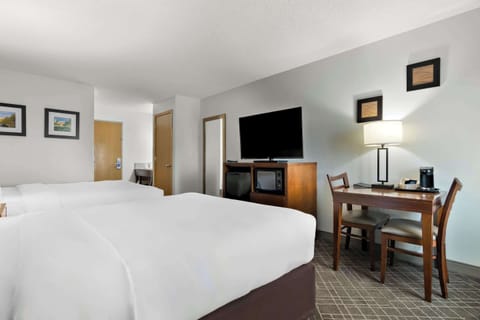 Standard Room, 2 Queen Beds, Non Smoking | Desk, laptop workspace, iron/ironing board, free WiFi