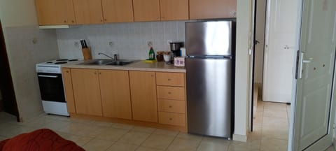 Kitchenette with Fridge-Freezer and Cooking Stove-Oven