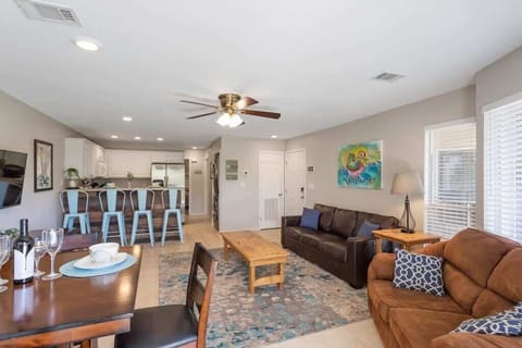 Spacious living area- new updated - overlooking beautiful park on the Guadalupe!