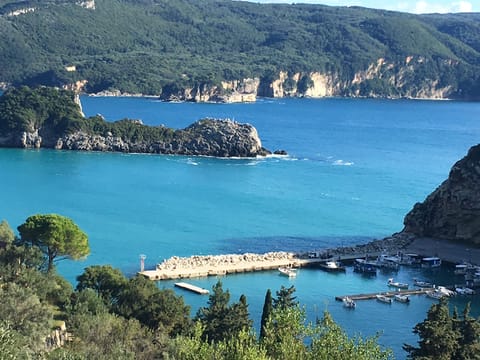Sea and harbour views from top patio
