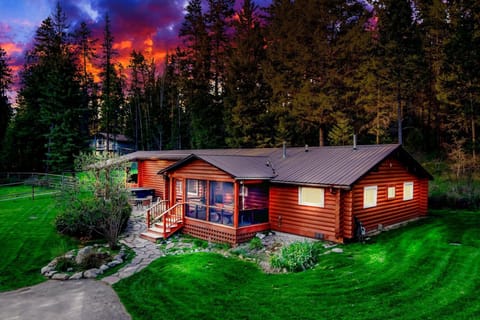 Aerial view of the Mountain Meadow Home