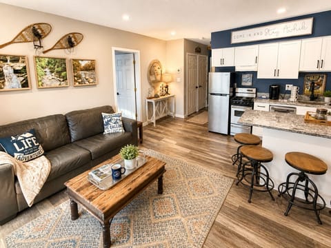 Enjoy our remodeled Studio Apartment with Queen bed and sofa bed.