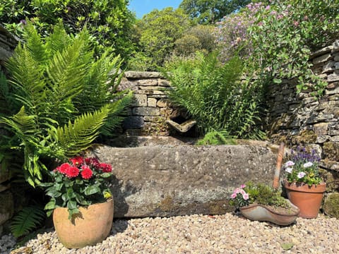 Originally a working farm, the property dates back to 1640 and there are still some original features here. Willow Cottage is formed from part of the old milking barn | Willow Cottage at Naze Farm - Naze Farm, Chinley