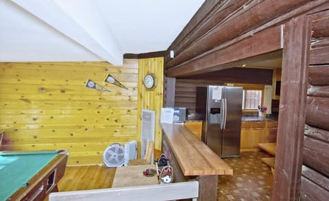 Breakfast bar between kitchen and game room