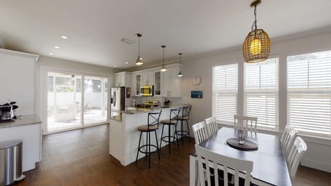 dining area and kitchen