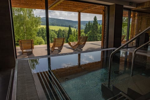 Indoor spa tub