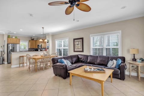 View of the living room from the back side of the home