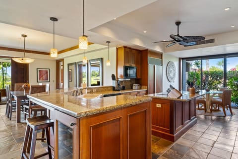 Open kitchen allows you to still be apart of the conversations 