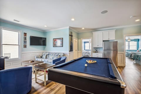 This large game room offers fun for everyone in the family.