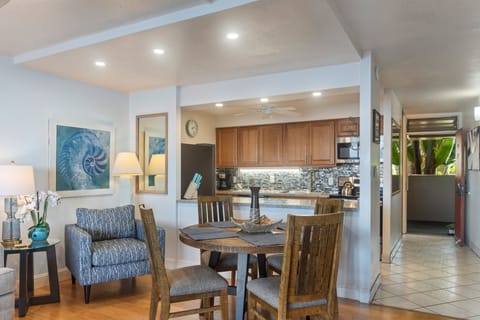 Bright, airy living area