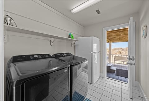 Laundry and Extra Fridge