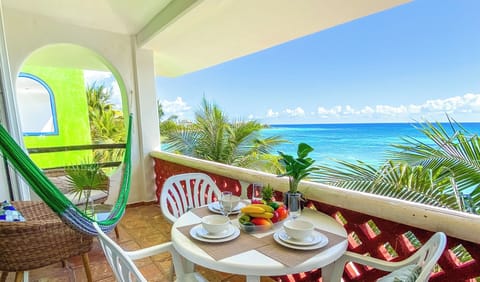Balcony with amazing ocean views